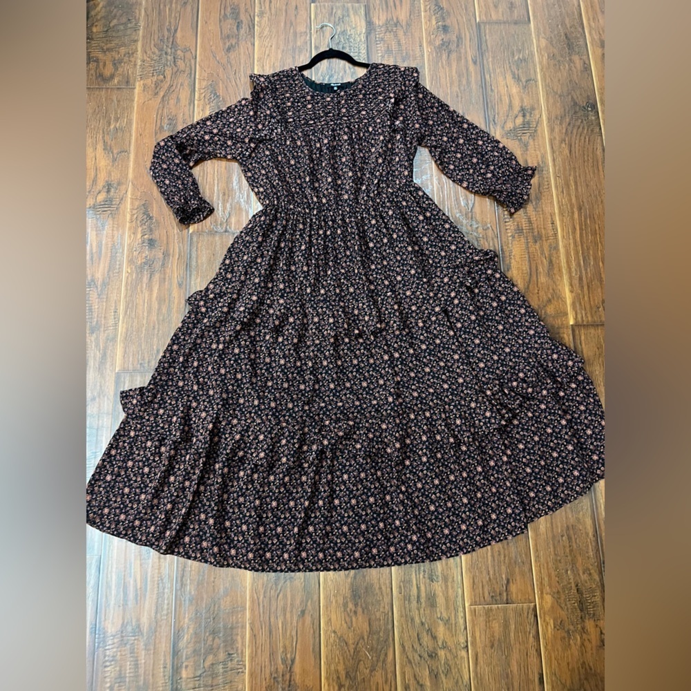 Madewell Georgette Tiered Ruffle Maxi Dress 2X - Picture 7 of 13